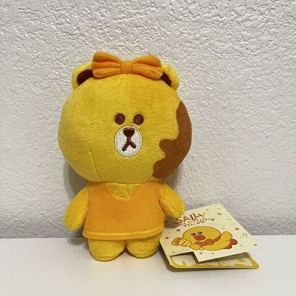 Line Friends Choco Painted Plush Sally Makes Everything Yellow 6" NWT - Picture 1 of 11